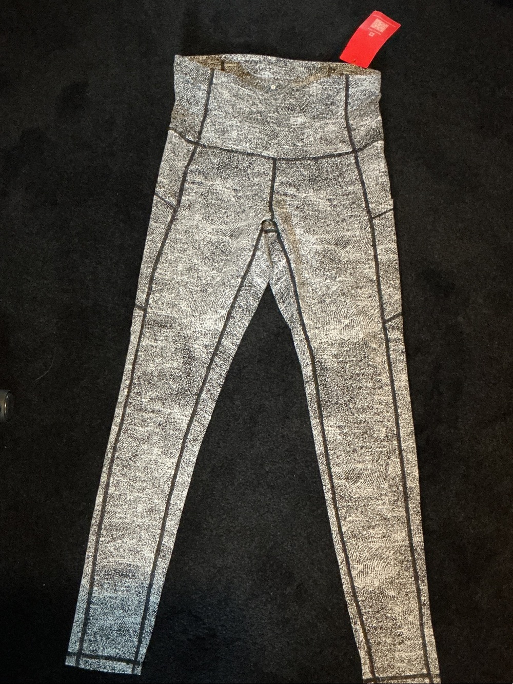 High-Rise Heathered Gray Performance Leggings